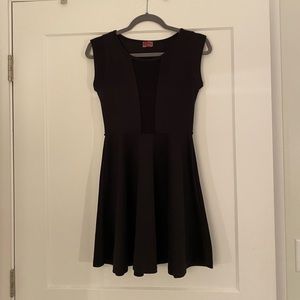Cute black dress with mesh